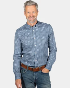 NZA New Zealand Auckland Overhemd met lange mouwen en print Rotootuaura -