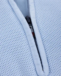 NZA New Zealand Auckland Pastelblauwe basis pullover met halve rits