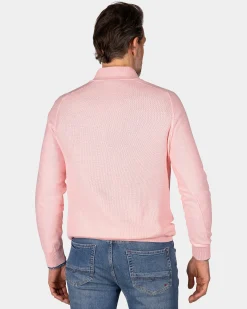 NZA New Zealand Auckland Pastelroze basis pullover met halve rits