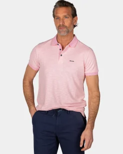 NZA New Zealand Auckland Pastelroze polo met modaal