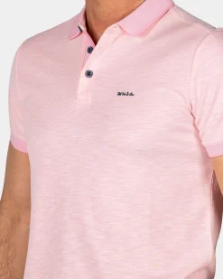 NZA New Zealand Auckland Pastelroze polo met modaal