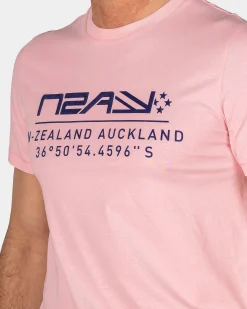 NZA New Zealand Auckland Pastelroze t-shirt