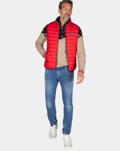 NZA New Zealand Auckland Rode gewatteerde bodywarmer -