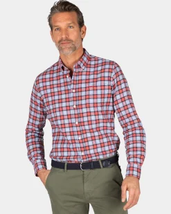 NZA New Zealand Auckland Rood en blauw geruit overhemd -