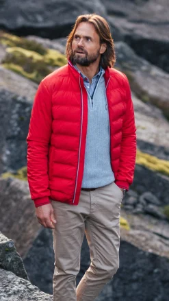 NZA New Zealand Auckland Rood polyester bomberjack -