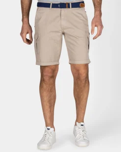 NZA New Zealand Auckland Stoere zandkleurige katoenen cargo short