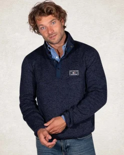 NZA New Zealand Auckland Sweater met halve knoopssluiting -