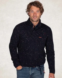 NZA New Zealand Auckland Trui met halve knooppsluiting van wolmix -