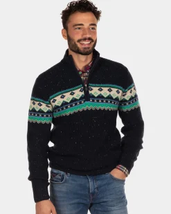 NZA New Zealand Auckland Trui met halve rits Aranga -