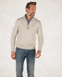 NZA New Zealand Auckland Trui met halve rits met wol -