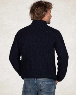 NZA New Zealand Auckland Trui met halve rits van wol en katoen -