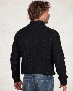 NZA New Zealand Auckland Trui met halve rits van wol en katoen -