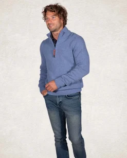 NZA New Zealand Auckland Trui met halve rits van wol mix -