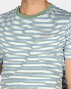 NZA New Zealand Auckland T-shirt met groene strepen