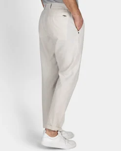 NZA New Zealand Auckland Witte chino met linnen