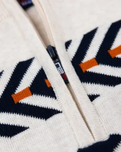 NZA New Zealand Auckland Witte trui met gebreid patroon -