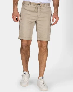 NZA New Zealand Auckland Zandkleurig cargo short met stretch