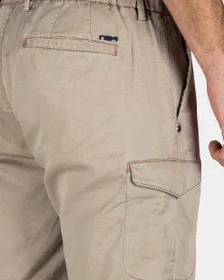 NZA New Zealand Auckland Zandkleurig cargo short met stretch